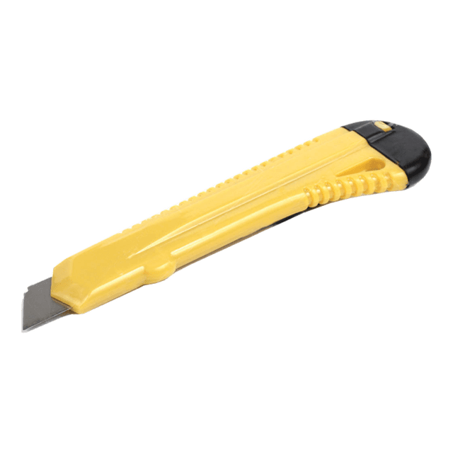 Нож канцелярский 18 мм Calligrata, с лезвием, с фиксатором МИКС