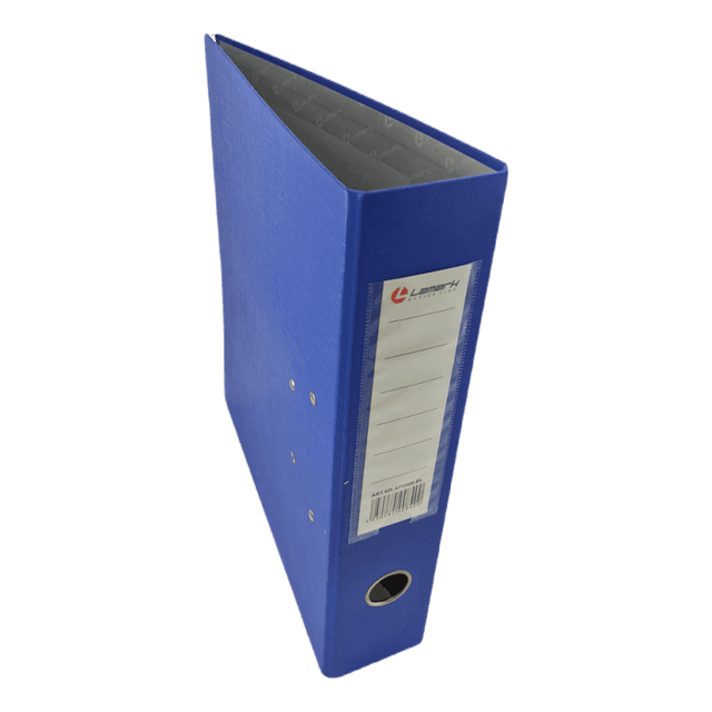 Папка-регистратор А4 80мм Lamark ПП, металлический уголок, Синий
