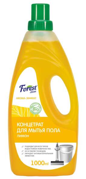 Концентрат для мытья пола 1 л "FOREST Clean" Сочный лимон