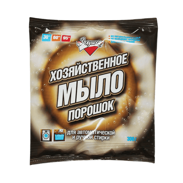 Мыло хозяйственное-порошок 300 г "Золушка" м/у