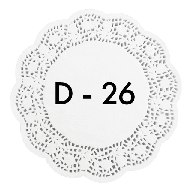 Ажурные салфетки D-26 см (250 шт.упак)