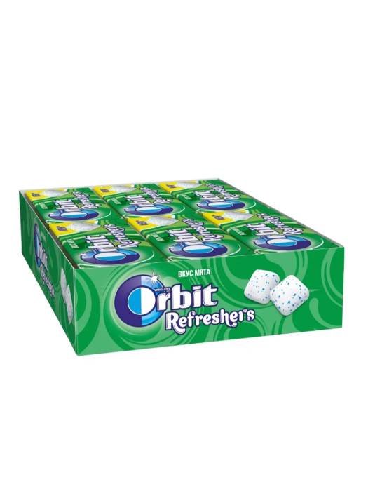 Жевательная резинка "Orbit" Refreshers 16г (12 шт.упак), Мята