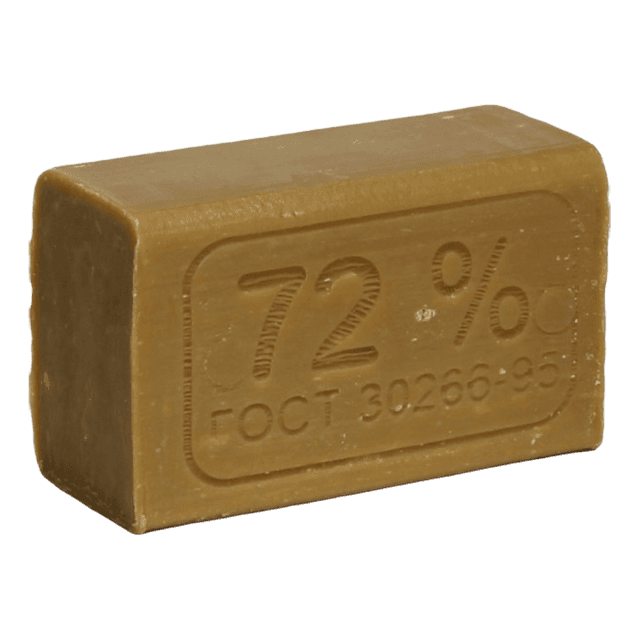 Мыло кусковое хозяйственное 200 г 72% ГОСТ темное