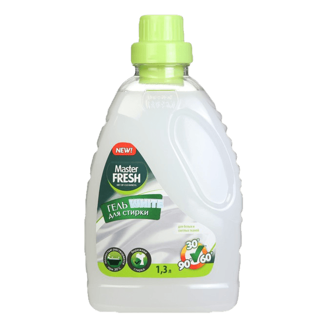 Гель для стирки белья 1,3 л "Master FRESH", White