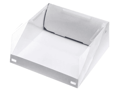 Короб картонный с окном для десертов 225*225*100 мм ForGenika SLIDE Dom Lid White