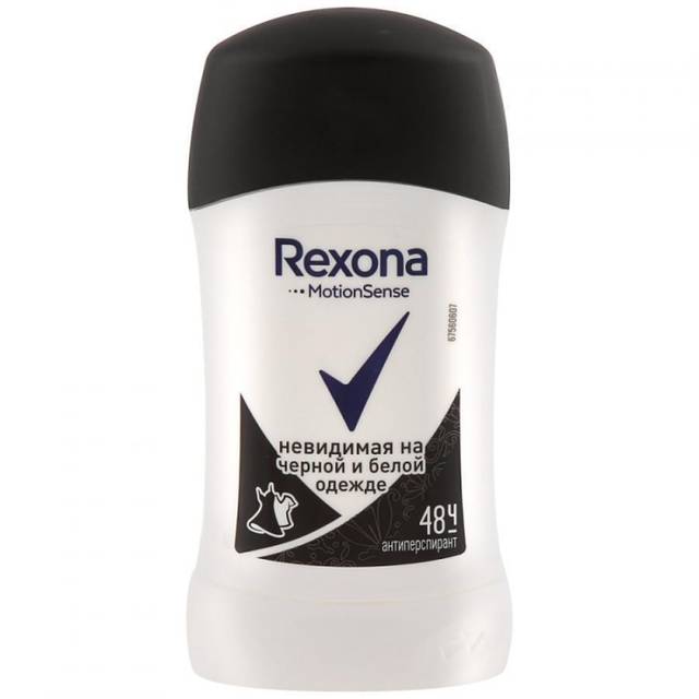 Дезодорант стик 50 мл "Rexona", Невидимый на черном и белом