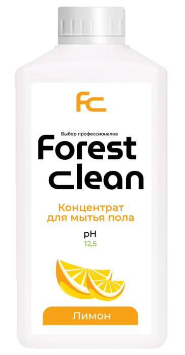 Концентрат для мытья пола 1 л "FOREST Clean" Сочный лимон