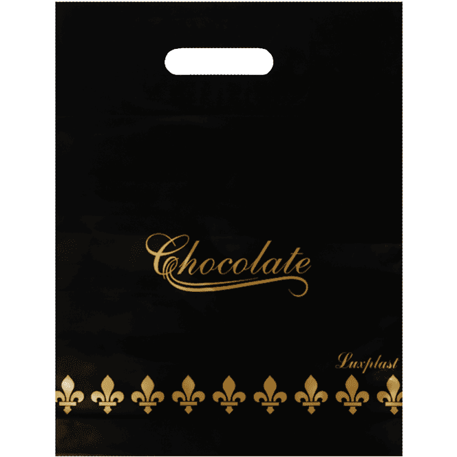 Пакет 30*37 см Шоколад черный прорезь ЛП