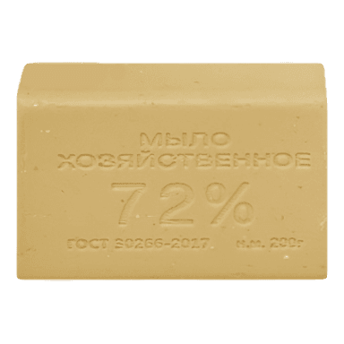 Мыло кусковое хозяйственное 200 г 72% без обертки ММК, светлое
