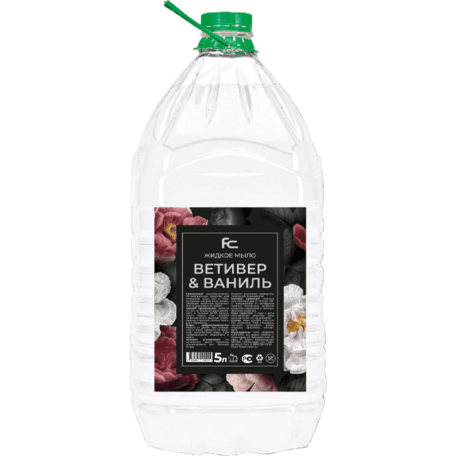 Жидкое мыло 5 л "FOREST Clean" пэт, Ветивер и ваниль