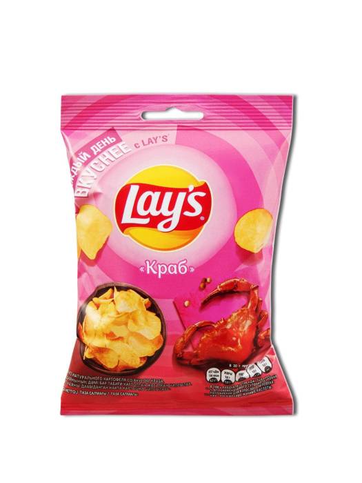 Чипсы "LAYS" 37 г ассортимент, Краб