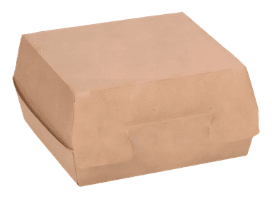 Упаковка бумажная для гамбургеров 115*115*60 мм 02 BURGER М Pure Kraft
