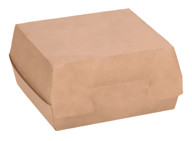 Упаковка бумажная для гамбургеров 115*115*60 мм 02 BURGER М Pure Kraft