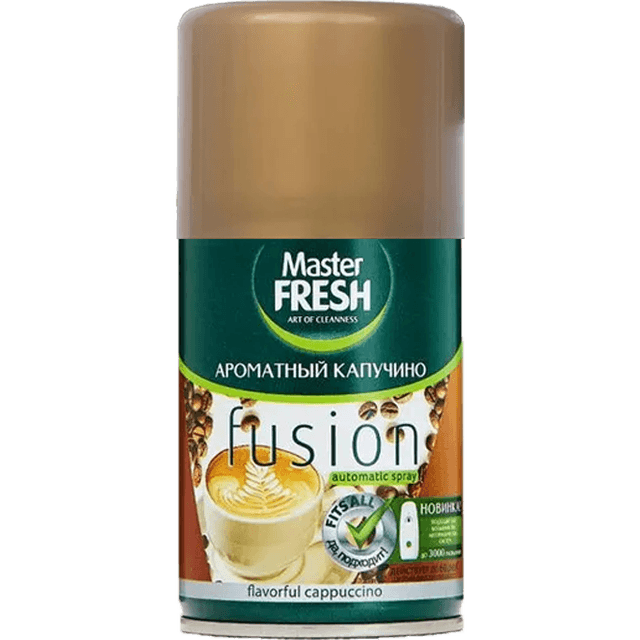 Освежитель воздуха 250 мл "Master FRESH GOLD" сменный баллон, Ароматный Капучино 