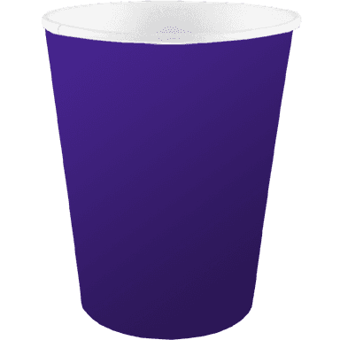Стакан бумажный 350 мл БЕЗ РИС. "ФИОЛЕТОВЫЙ" D-90 мм БЛ