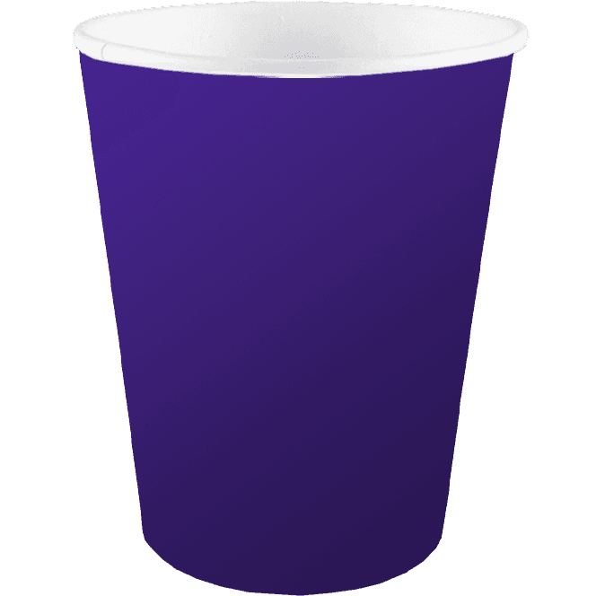 Стакан бумажный 350 мл БЕЗ РИС. "ФИОЛЕТОВЫЙ" D-90 мм БЛ