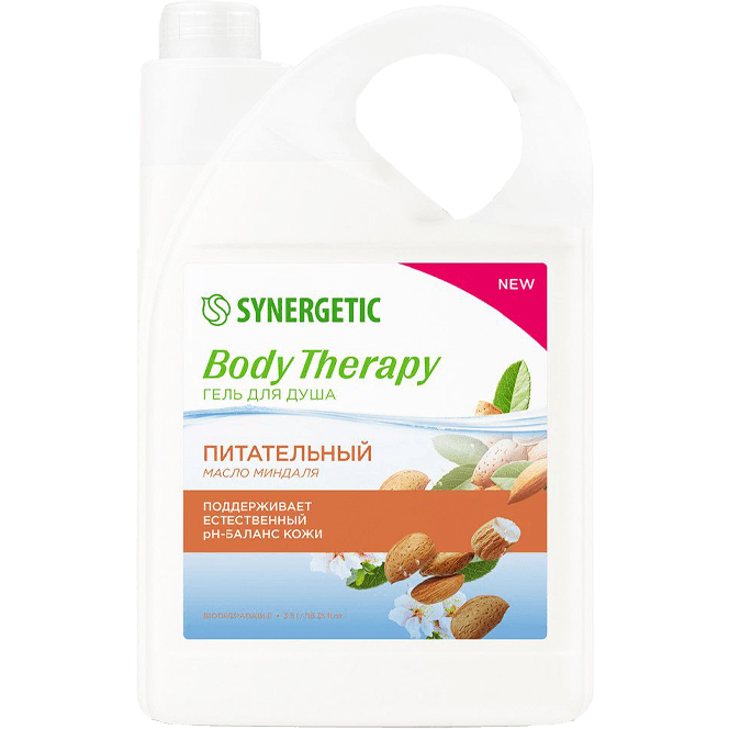 Гель для душа 3500 мл SYNERGETIC Body Therapy, Масло миндаля