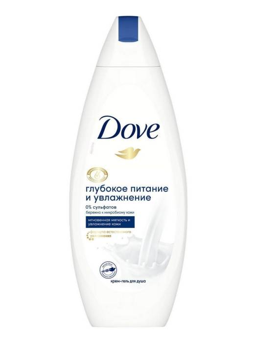 Крем-гель для душа 250 мл "Dove", Питание и увлажнение Давинчи