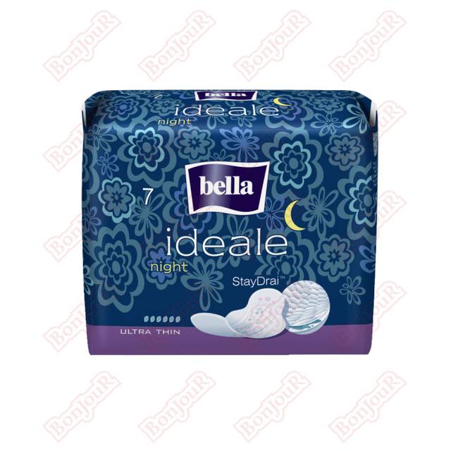 Прокладки "Bella" ideale ultra night, ночные, 6 капель (7 шт.упак)