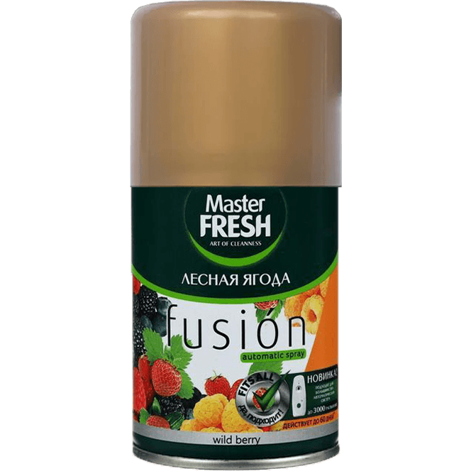 Освежитель воздуха 250 мл "Master FRESH GOLD" сменный баллон, Лесная ягода