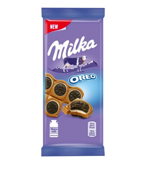 Шоколад "Milka" ОРЕО 92 г, Ваниль