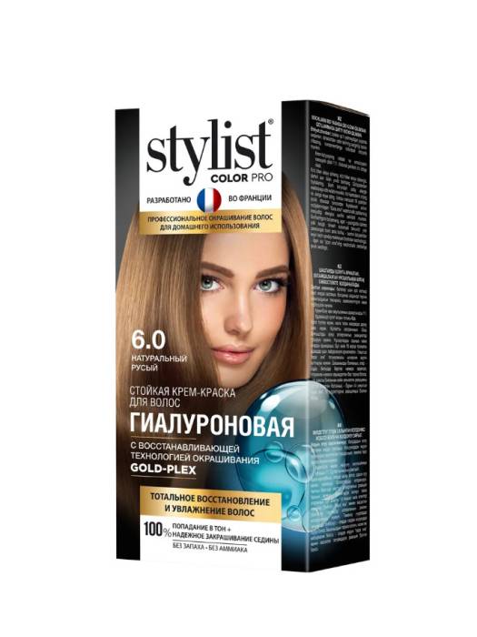 Крем-краска для волос "Stylist" Color Pro, 6.0 Натуральный русый