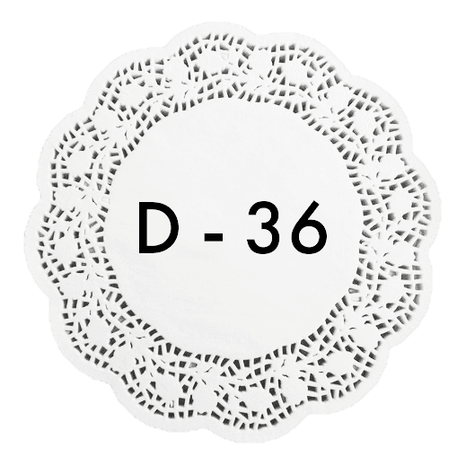 Ажурные салфетки D-36 см (250 шт.упак)