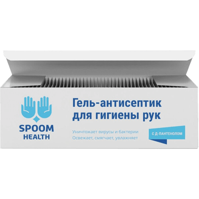 Гель-антисептик/саше на спиртовой основе 3г "Spoom Health"