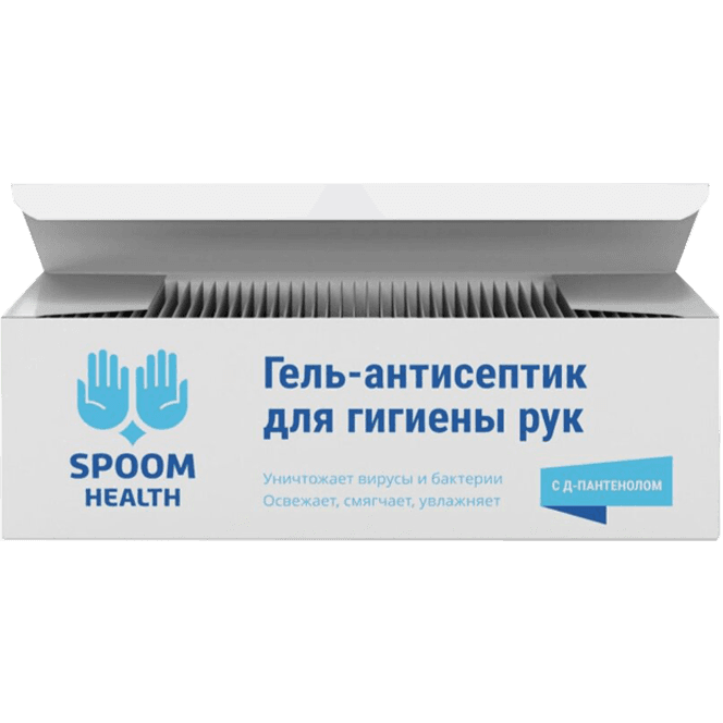 Гель-антисептик/саше на спиртовой основе 3г "Spoom Health"