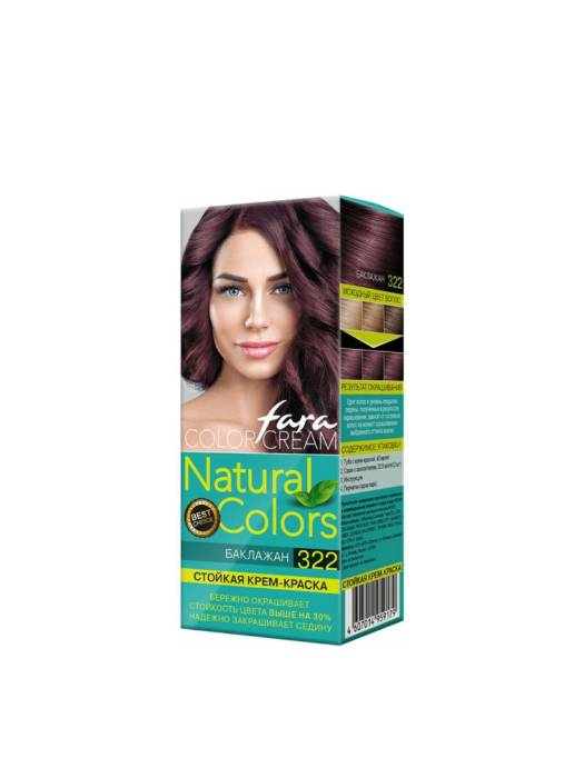 Краска для волос FARA Natural Colors 150г, 322 Баклажан