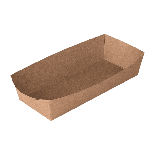 Упаковка/лоток бумажная для хот-догов, фри 165*70*40 мм OSQ 02 HD Pure Kraft