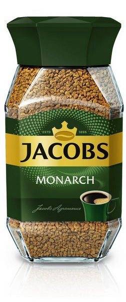 Кофе растворимый 190 гр "Jacobs" Monarch стекло