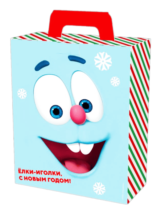 Коробка бумажная для конфет 0,8 кг Презент Смешарики 155*70*190