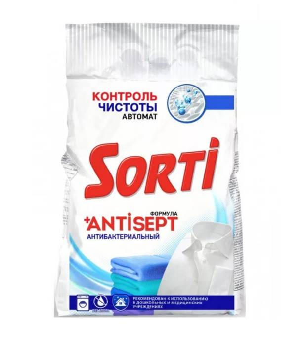 Стиральный порошок 6 кг "Sorti" автомат, Контроль Чистоты