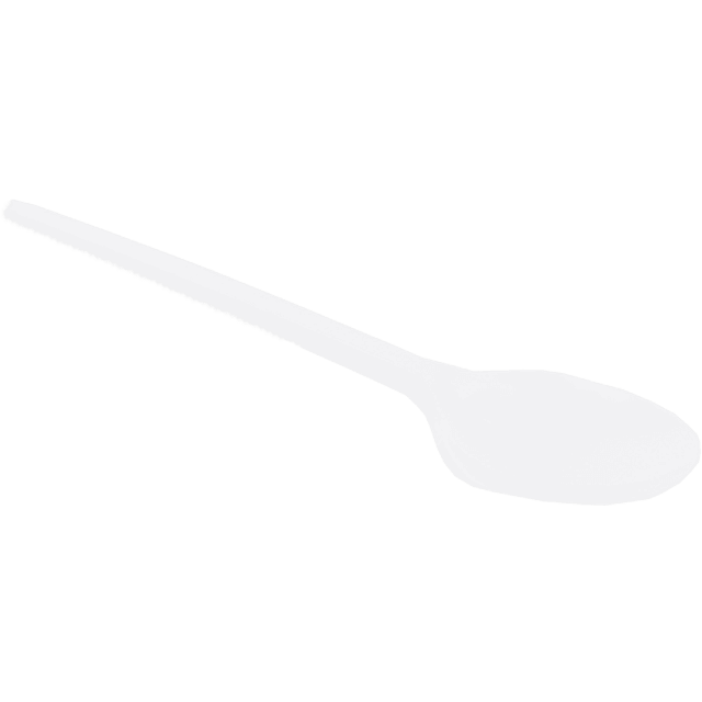 Ложка одноразовая пластиковая 165 мм столовая БЕЛАЯ Эконом