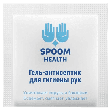 Гель-антисептик/саше на спиртовой основе 3г "Spoom Health"