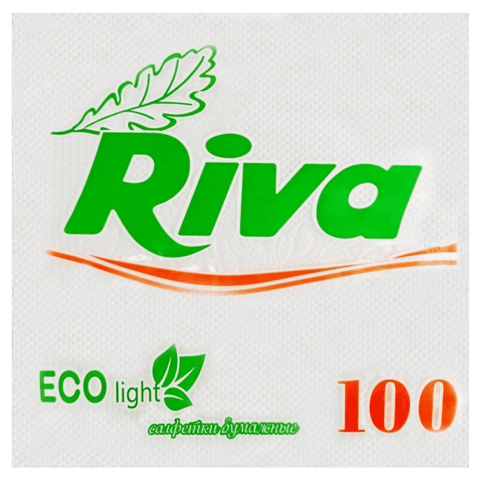 Салфетка бумажная 1/однослойная "Riva" БЕЛАЯ/50 лист.пачке/ (20 пач.упак)