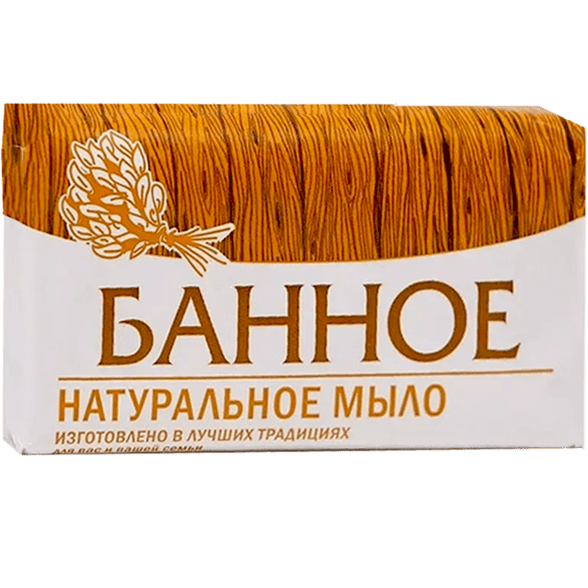 Мыло кусковое 160 г "Банное" в БУМАЖНОЙ упаковке Нэфис