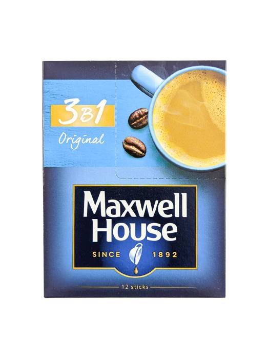 Кофе растворимый 168 гр "Maxwell House" 3в1 (12 шт.упак)