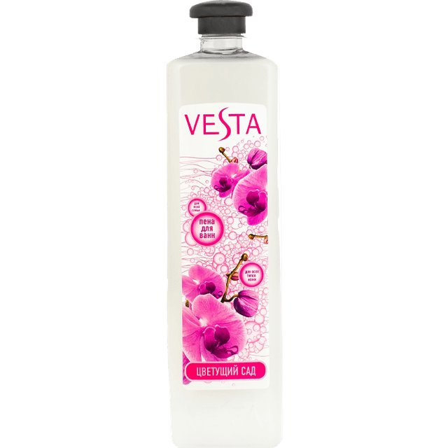 Пена для ванн 1000 мл "Vesta", Цветущий сад