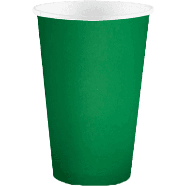Стакан бумажный 400 мл БЕЗ РИС."ЗЕЛЕНЫЙ" D-90 мм БЛ