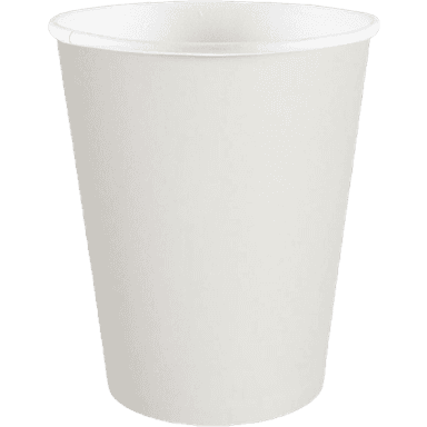 Стакан бумажный 350 мл БЕЗ РИС. "БЕЛЫЙ" D-90 мм БЛ
