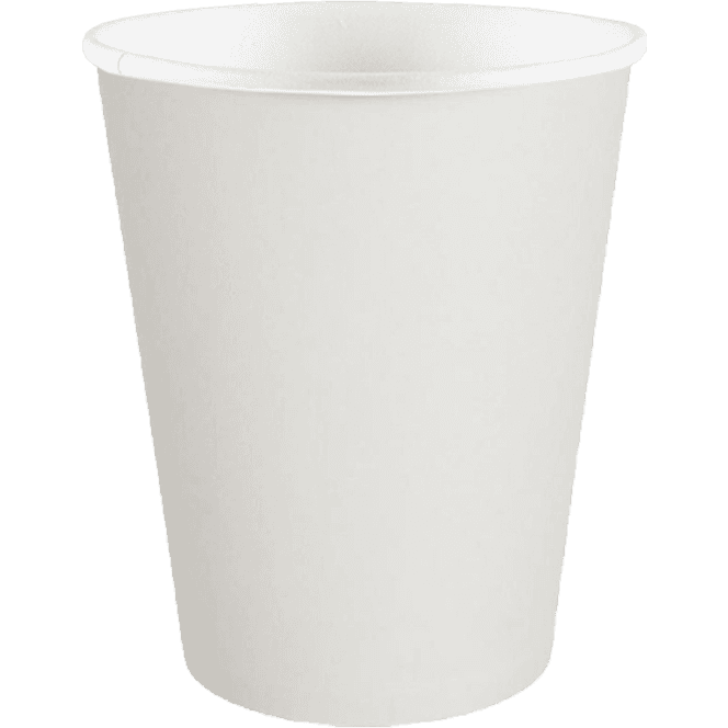 Стакан бумажный 350 мл БЕЗ РИС. "БЕЛЫЙ" D-90 мм БЛ