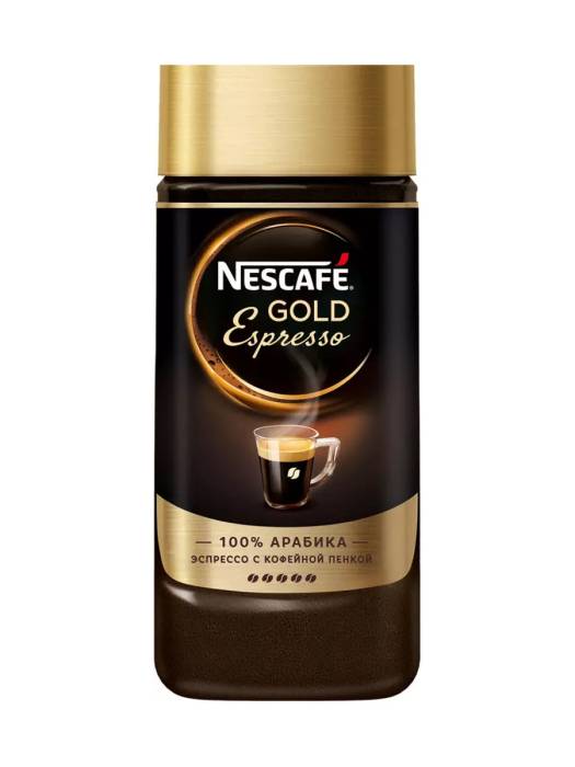 Кофе растворимый 85 гр "NESCAFE" GOLD Espresso стекло, арабика