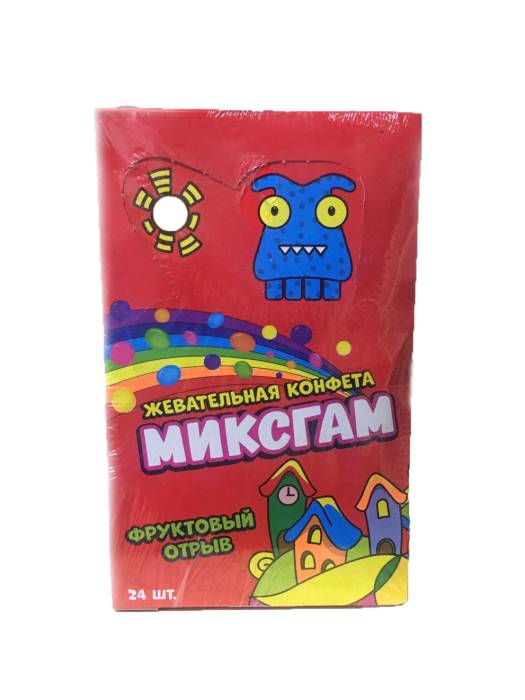 Жевательная конфета "МиксГам" 20г (24 шт.упак)