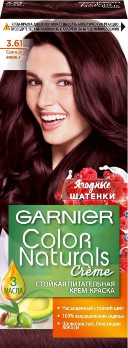 Крем-краска для волос "Garnier" Color Naturals, 3.61 Сочная ежевика