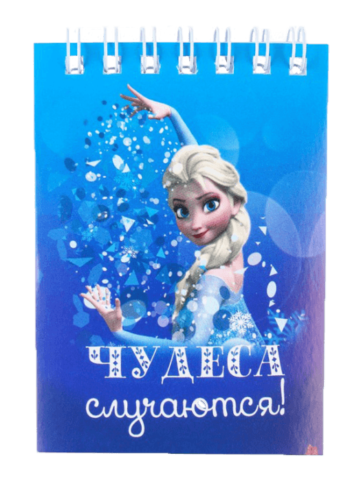 Блокнот А7, 32 листа, на гребне Disney Холодное сердце