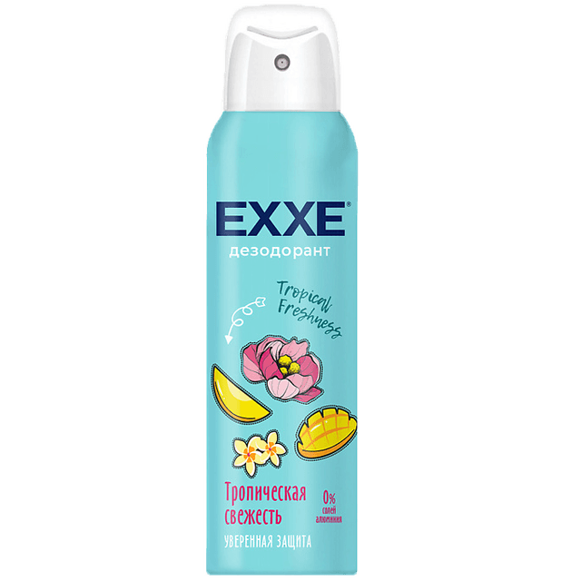 Дезодорант спрей 150 мл "EXXE" ЖЕНСКИЙ, Tropical freshness/Тропическая свежесть