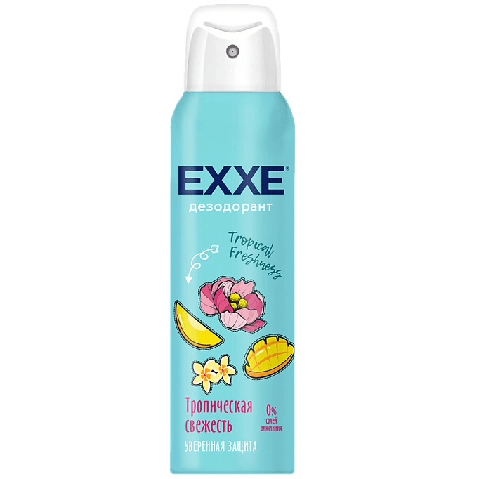 Дезодорант спрей 150 мл "EXXE" ЖЕНСКИЙ, Tropical freshness/Тропическая свежесть