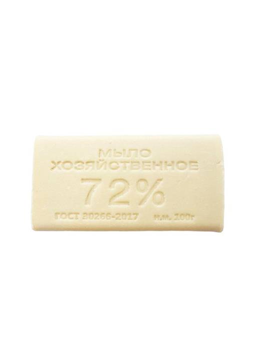 Мыло кусковое хозяйственное 100 гр 72% без обертки ММК, светлое